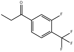 3-氟-4-(三氟甲基)苯丙酮,237761-78-3,结构式