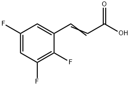 2,3,5-トリフルオロけい皮酸 化学構造式