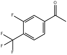 3'-フルオロ-4'-(トリフルオロメチル)アセトフェノン 化学構造式