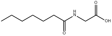 2-庚酰胺基乙酸, 23783-23-5, 结构式