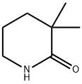 3,3-DIMETHYL-PIPERIDIN-2-ONE 结构式