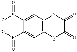 6,7-ジニトロキノキサリン-2,3(1H,4H)-ジオン 化学構造式