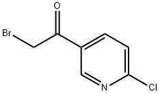 2-Bromo-1-(6-chloropyridin-3-yl)-ethanone Structure