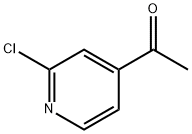 1-(2-クロロピリジン-4-イル)エタノン 化学構造式