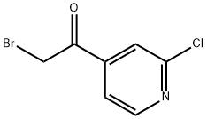 2-Bromo-1-(2-chloropyridin-4-yl)ethanone Struktur