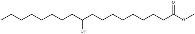 10-ヒドロキシオクタデカン酸メチル 化学構造式