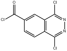 1,4-dichlorophthalazine-6-carbonyl chloride Struktur