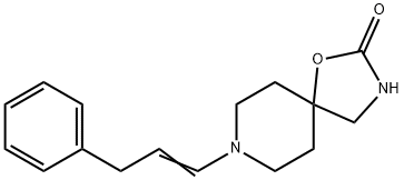 8-(3-Phenyl-1-propenyl)-1-oxa-3,8-diazaspiro[4.5]decan-2-one 结构式