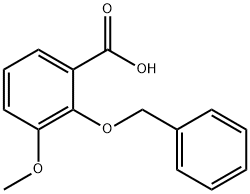 2-(ベンジルオキシ)-3-メトキシ安息香酸 化学構造式