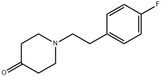 1-[2-(4-氟苯基)乙基]-4-哌啶酮 结构式