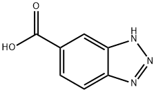 1H-ベンゾトリアゾール-5-カルボン酸 化学構造式