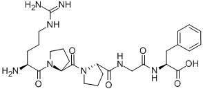ARG-PRO-PRO-GLY-PHE, 23815-89-6, 结构式
