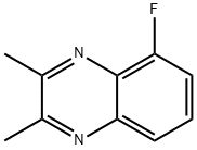 2,3-ジメチル-5-フルオロキノキサリン 化学構造式