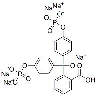 2-カルボキシフェニルビス(4-ホスホノオキシフェニル)メタノールペンタナトリウム 化学構造式