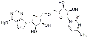 5'-O-(3'-シチジリル)アデノシン 化学構造式