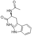 N-乙酰基-L-色氨酸胺 结构式