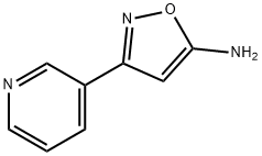 3-(3-吡啶基)-5-异恶唑胺 结构式