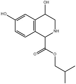 1,2,3,4-Tetrahydro-4,6-dihydroxy-1-isoquinolinecarboxylic acid isobutyl ester Structure