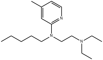 N-[2-(Diethylamino)ethyl]-N-pentyl-4-methyl-2-pyridinamine Structure