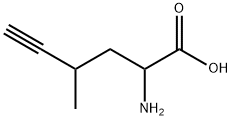 2-Amino-4-methyl-5-hexynoic acid Structure