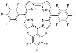 5,10,15-トリ(ペンタフルオロフェニル)コロール 化学構造式