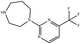1-[4-(TRIFLUOROMETHYL)PYRIMIDIN-2-YL]-1,4-DIAZEPANE Struktur