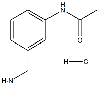 N-[3-(AMINOMETHYL)PHENYL]ACETAMIDEHYDROCHLORIDE
 Structure