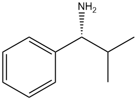 (1R)-2-メチル-1-フェニル-1-プロパンアミン 化学構造式
