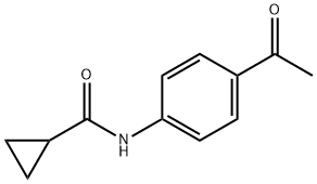 N-(4-乙酰基苯基)环丙酰胺, 23845-08-1, 结构式