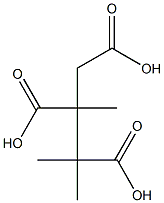 (-)-2,3-dimethylbutane-1,2,3-tricarboxylic acid Structure