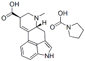 9,10-ジデヒドロ-6-メチル-8β-(1-ピロリジニルカルボニル)エルゴリン 化学構造式
