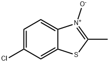 Benzothiazole, 6-chloro-2-methyl-, 3-oxide (8CI) Structure