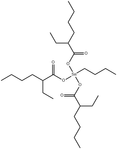 ブチルトリス(2-エチルヘキサノイルオキシ)すず(IV) 化学構造式