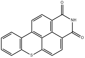1H-Benzo[3,4]isothiochromeno[7,8,1-def]isoquinoline-1,3(2H)-dione, 1H-Thioxantheno[2,1,9-def]isoquinoline-1,3(2H)-dione Struktur