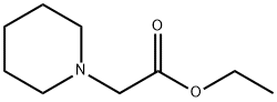 1-ピペリジン酢酸エチル 化学構造式