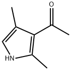 メチル(2,4-ジメチル-1H-ピロール-3-イル)ケトン 化学構造式