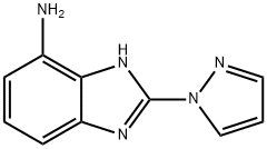 Benzimidazole, 4-amino-2-pyrazol-1-yl- (8CI) 化学構造式