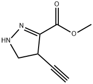 1H-Pyrazole-3-carboxylicacid,4-ethynyl-4,5-dihydro-,methylester(9CI) 结构式