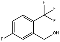 5-フルオロ-2-(トリフルオロメチル)ベンジルアルコール 化学構造式