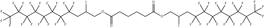 BIS[2-IODO-3-(PERFLUOROOCTYL)PROPYL]ADIPATE 化学構造式