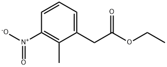 Benzeneacetic acid, 2-Methyl-3-nitro-, ethyl ester Structure