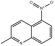 2-甲基-5-硝基喹啉 结构式