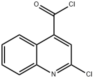 2-クロロ-4-キノリンカルボン酸クロリド 化学構造式
