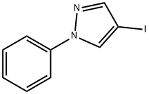 4-ヨード-1-フェニル-1H-ピラゾール 化学構造式