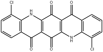 4,11-dichloroquino[2,3-b]acridine-6,7,13,14(5H,12H)-tetrone  Struktur