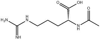 (R)-2-アセチルアミノ-5-(アミジノアミノ)ペンタン酸 化学構造式
