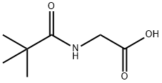 (2,2-DIMETHYLPROPANOYL)AMINO]ACETIC ACID Structure