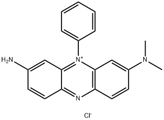 3-amino-7-(dimethylamino)-5-phenylphenazinium chloride  Structure