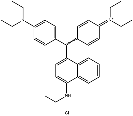 (4-((4-(Diethylamino)-alpha-(4-(ethylamino)-1-naphthyl)-benzyliden)cyclohexa-2,5-dien-1-yliden) diethylammoniumchlorid