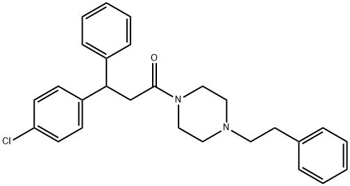 23902-89-8 3-(p-Chlorophenyl)-3-phenyl-1-(4-phenethyl-1-piperazinyl)-1-propanone